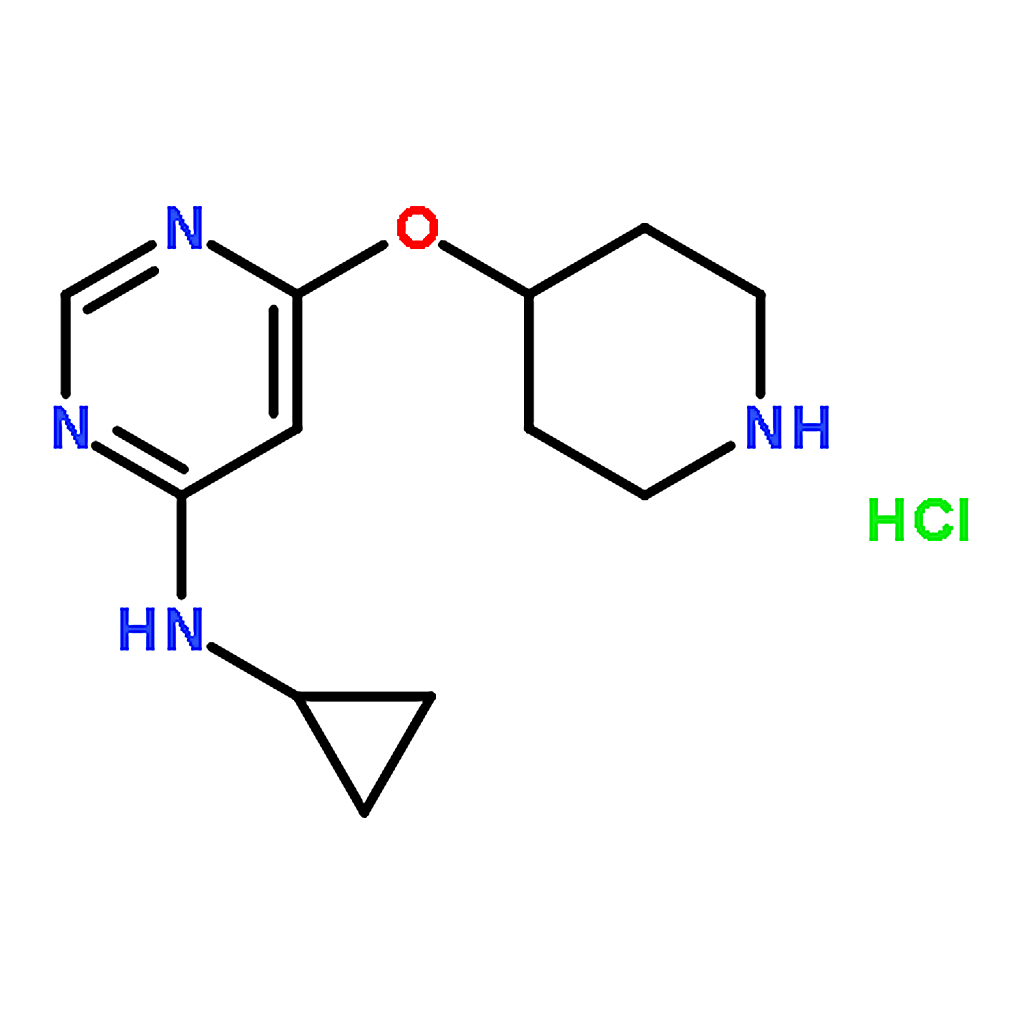 RHAWN N-Cyclopropyl-6-(piperidin-4-yloxy)pyrimidin-4-aminehydrochloride