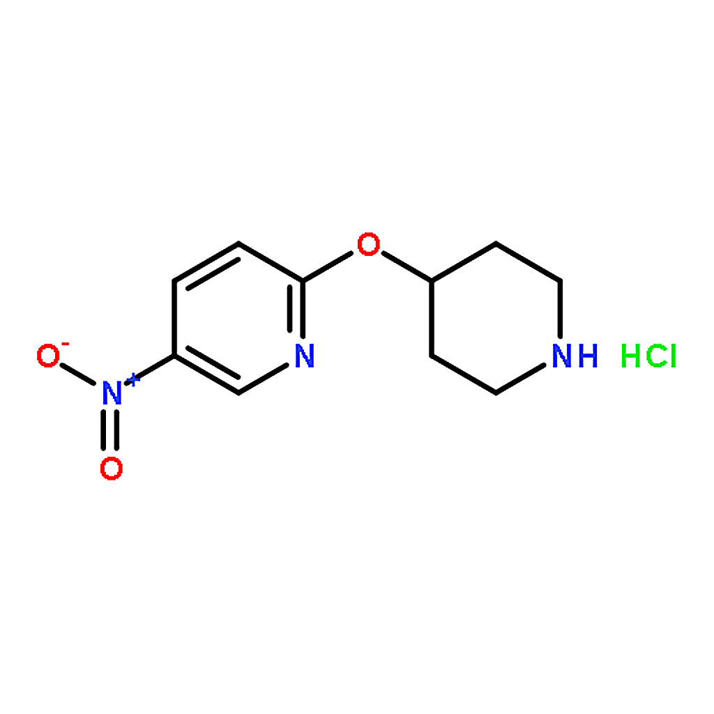 RHAWN 5-Nitro-2-(piperidin-4-yloxy)-pyridinehydrochloride