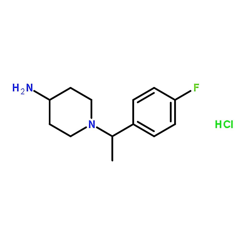 RHAWN 1-[1-(4-Fluoro-phenyl)-ethyl]-piperidin-4-ylaminehydrochloride