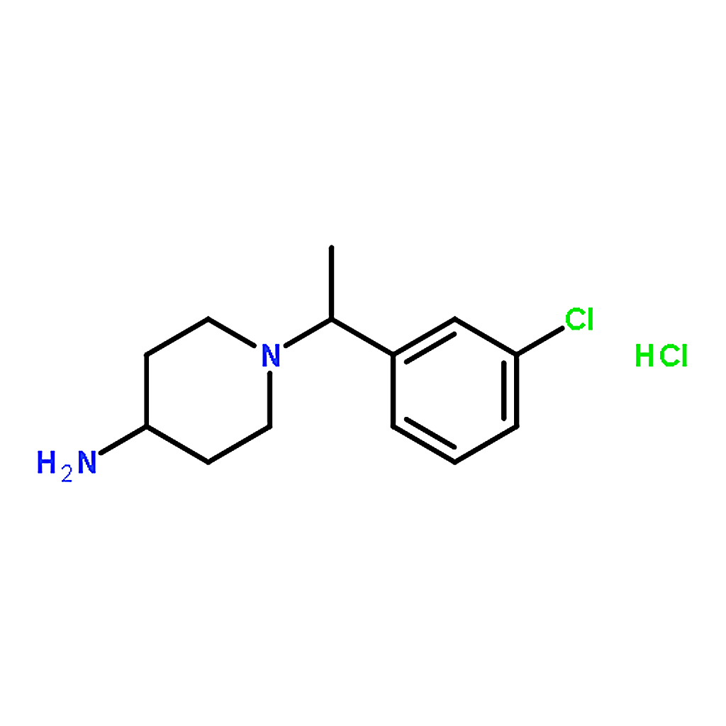 RHAWN 1-[1-(3-Chloro-phenyl)-ethyl]-piperidin-4-ylaminehydrochloride
