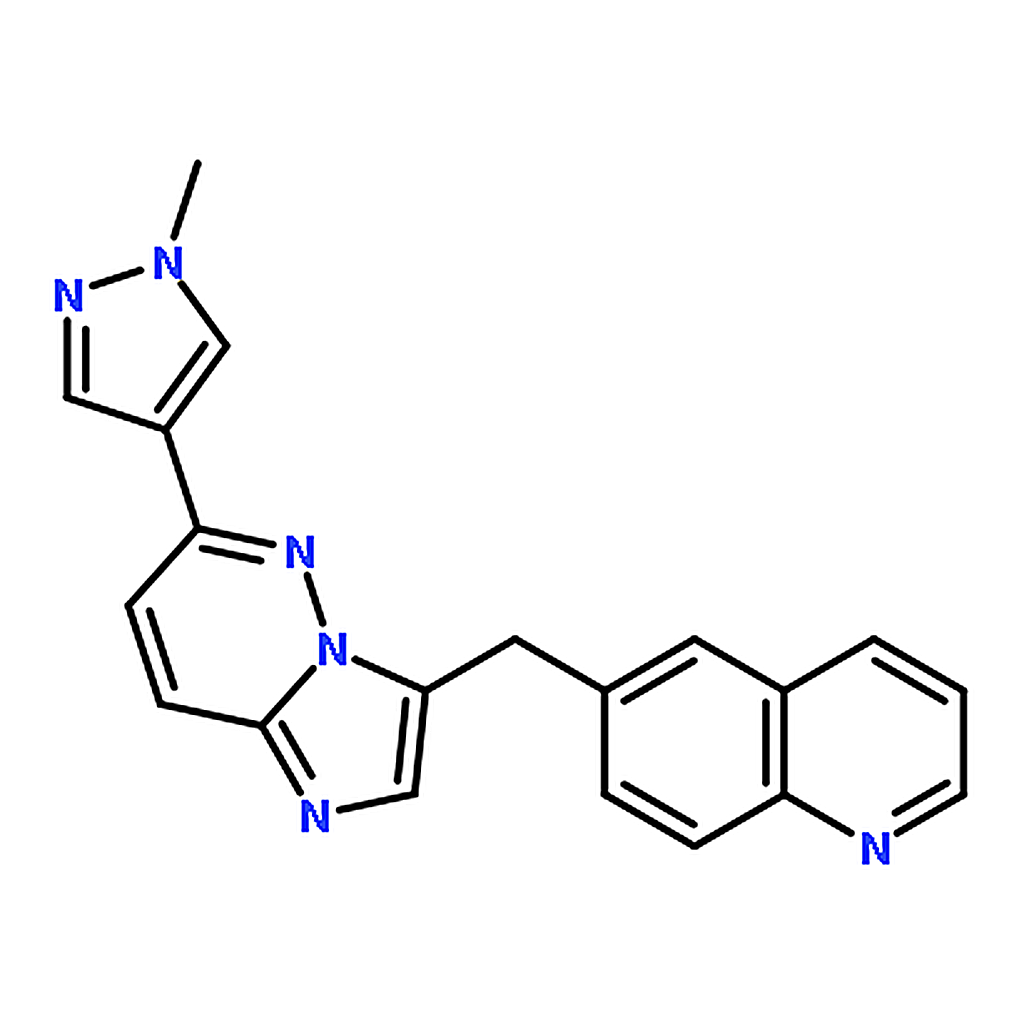 RHAWN 6-[[6-(1-methylpyrazol-4-yl)imidazo[1,2-b]pyridazin-3-yl]methyl]quinoline