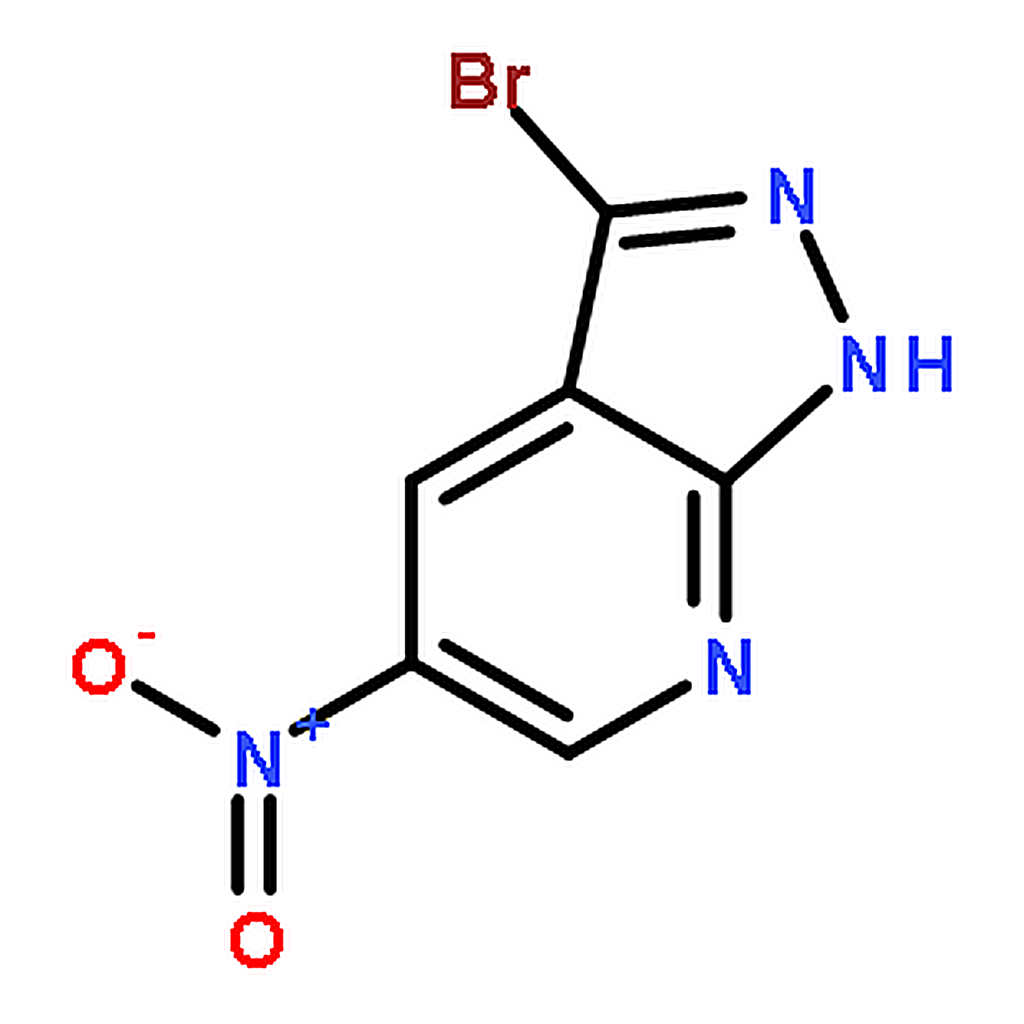 RHAWN 3-Bromo-5-nitro-1H-pyrazolo[3,4-b]pyridine