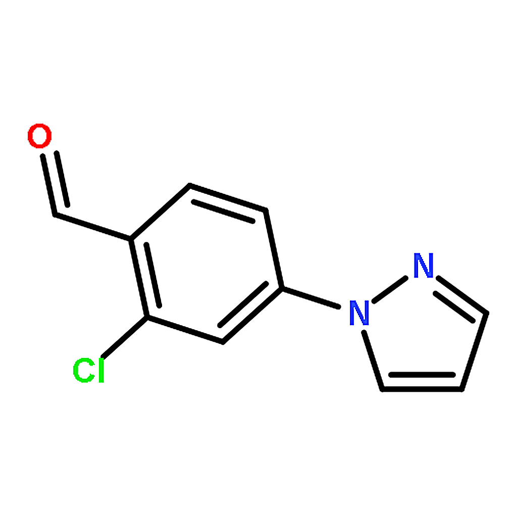 RHAWN 2-Chloro-4-(1H-pyrazol-1-yl)benzaldehyde