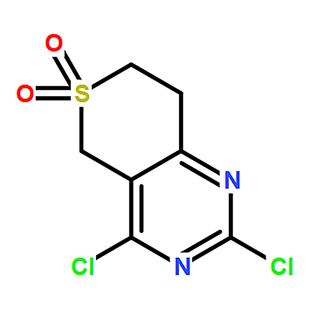 RHAWN 2，4-Dichloro-7，8-dihydro-5H-thiopyrano[4，3-d]pyrimidine 6，6-dioxide