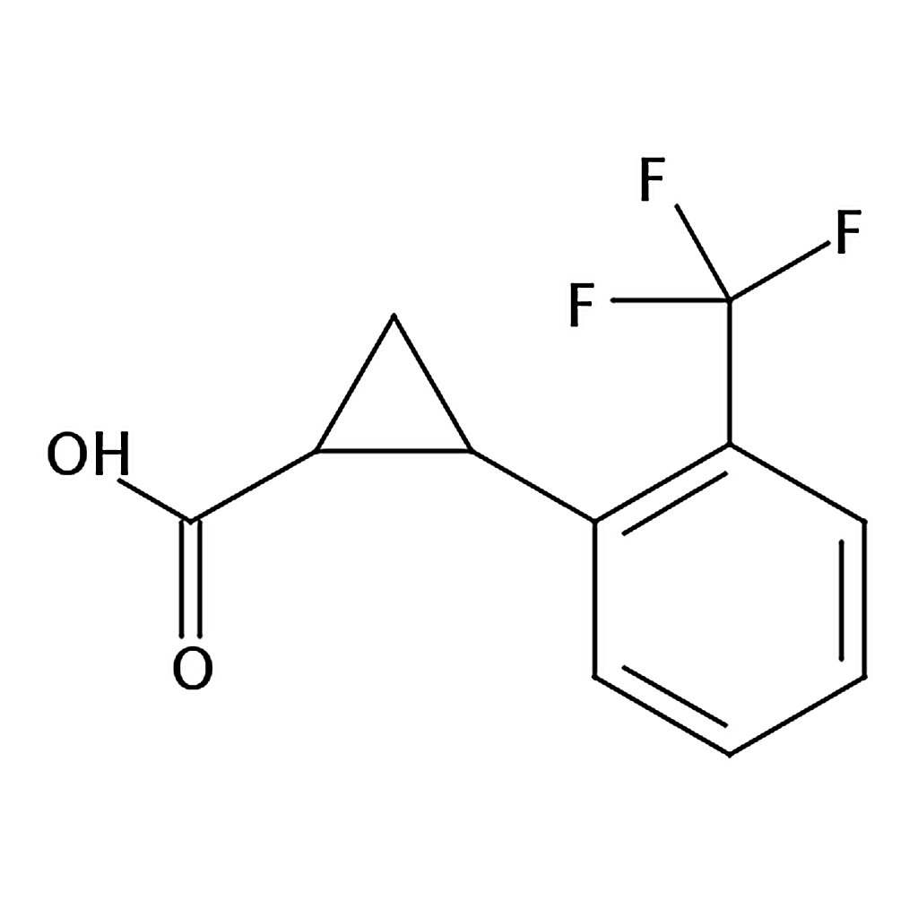 RHAWN 2-[2-(Trifluoromethyl)phenyl]cyclopropanecarboxylic Acid