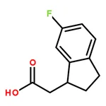 RHAWN 2-(6-Fluoro-2,3-dihydro-1H-inden-1-yl)acetic acid