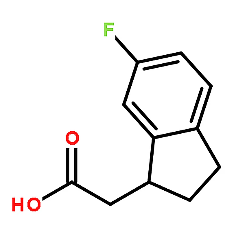 RHAWN 2-(6-Fluoro-2,3-dihydro-1H-inden-1-yl)acetic acid