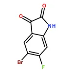 RHAWN 5-Bromo-6-fluoroindoline-2,3-dione