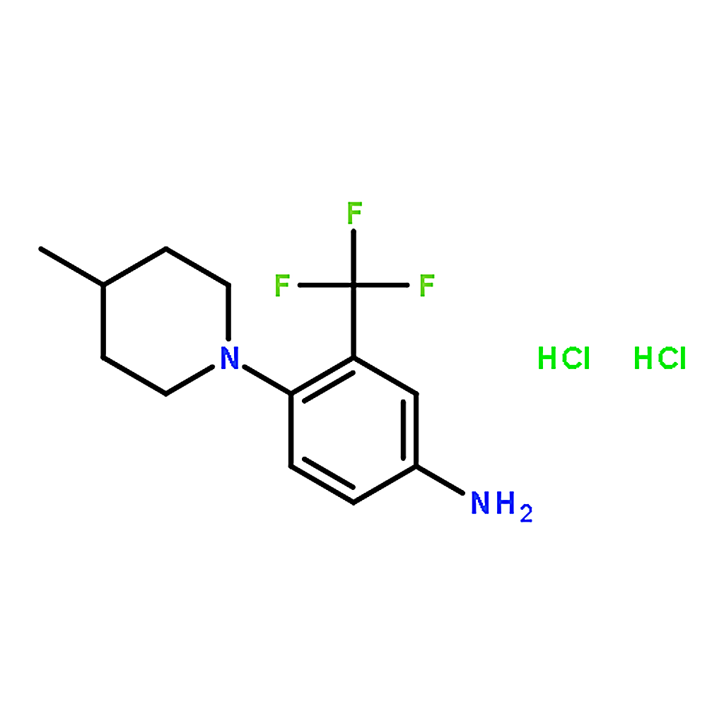 RHAWN 4-(4-Methylpiperidin-1-yl)-3-(trifluoromethyl)aniline dihydrochloride