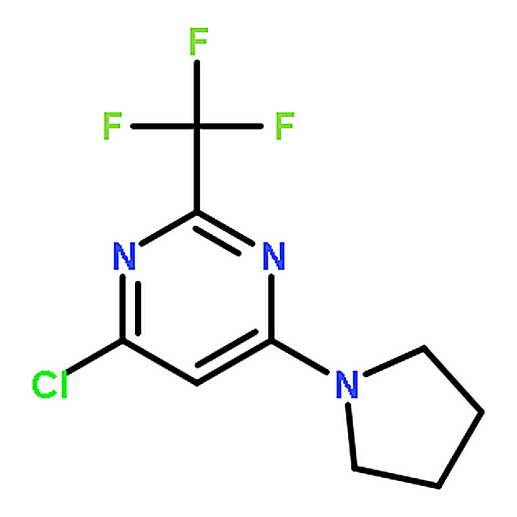 RHAWN 4-Chloro-6-(pyrrolidin-1-yl)-2-(trifluoromethyl)pyrimidine