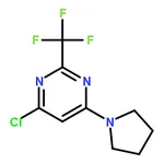RHAWN 4-Chloro-6-(pyrrolidin-1-yl)-2-(trifluoromethyl)pyrimidine