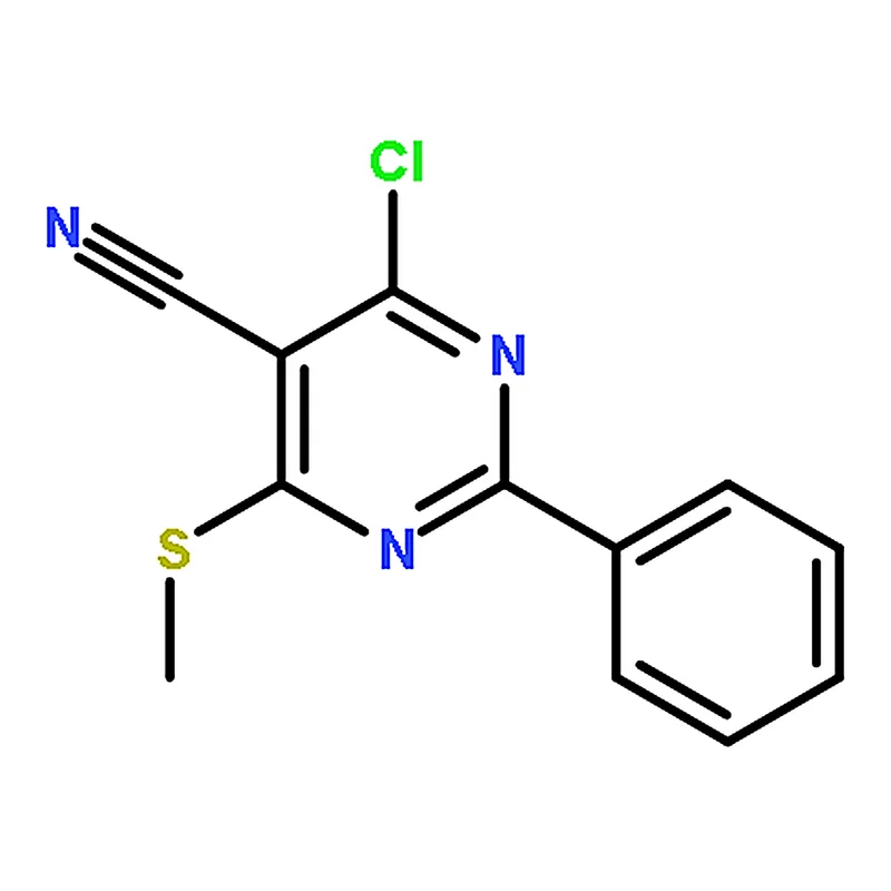 RHAWN 4-Chloro-6-(methylthio)-2-phenylpyrimidine-5-carbonitrile