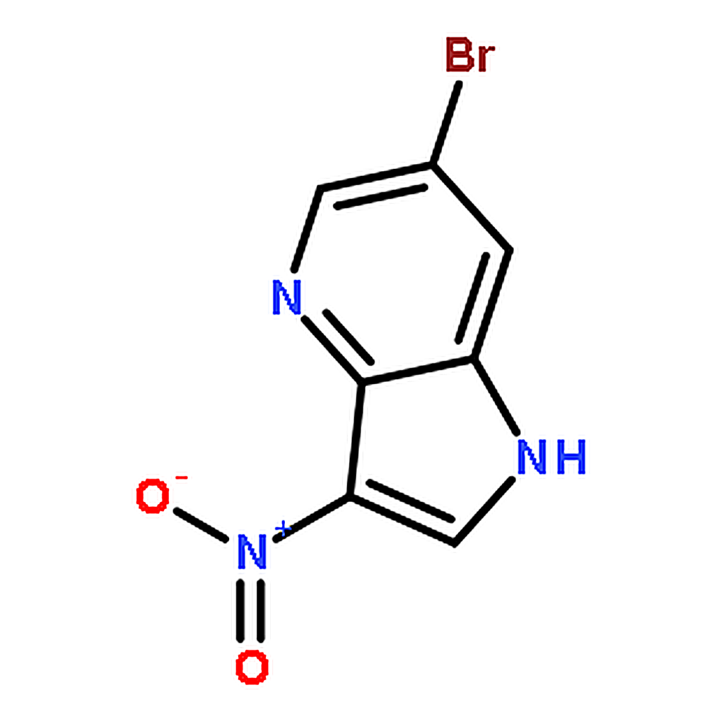 RHAWN 6-Bromo-3-nitro-1H-pyrrolo[3,2-b]pyridine