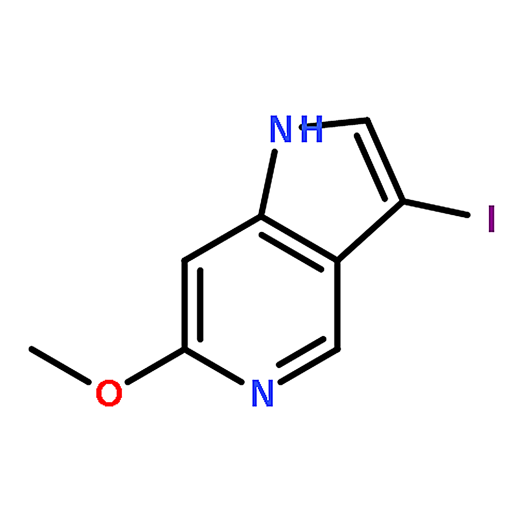 RHAWN 3-Iodo-6-methoxy-1H-pyrrolo[3,2-c]pyridine