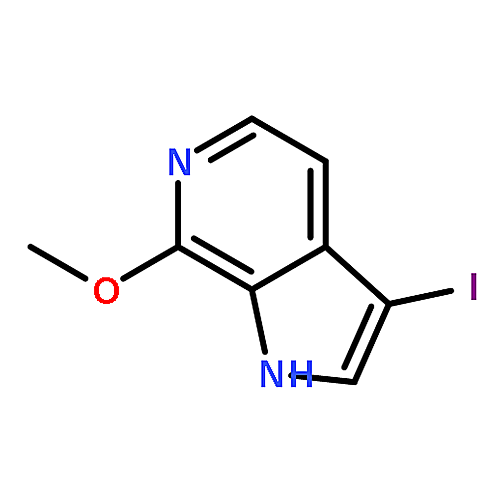 RHAWN 3-Iodo-7-methoxy-1H-pyrrolo[2,3-c]pyridine