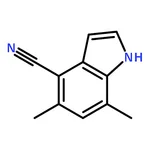 RHAWN 5,7-Dimethyl-1H-indole-4-carbonitrile