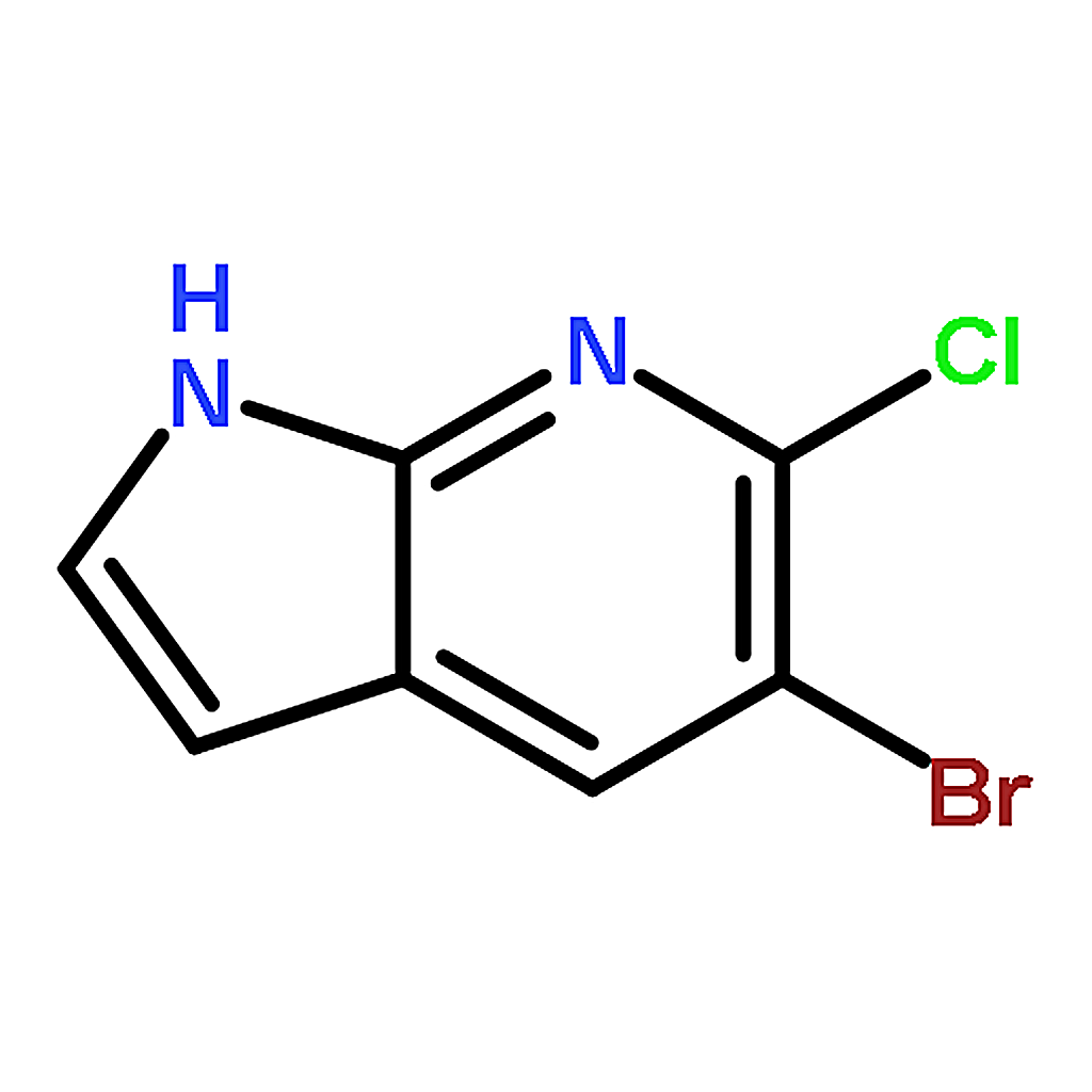 RHAWN 5-Bromo-6-chloro-1H-pyrrolo[2,3-b]pyridine