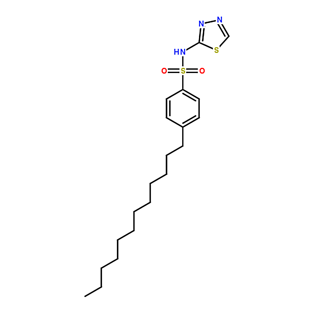 RHAWN 4-Dodecyl-N-(1,3,4-thiadiazol-2-yl)benzenesulfonamide