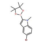 RHAWN 5-Bromo-1-methyl-2-(4,4,5,5-tetramethyl-1,3,2-dioxaborolan-2-yl)-1H-indole