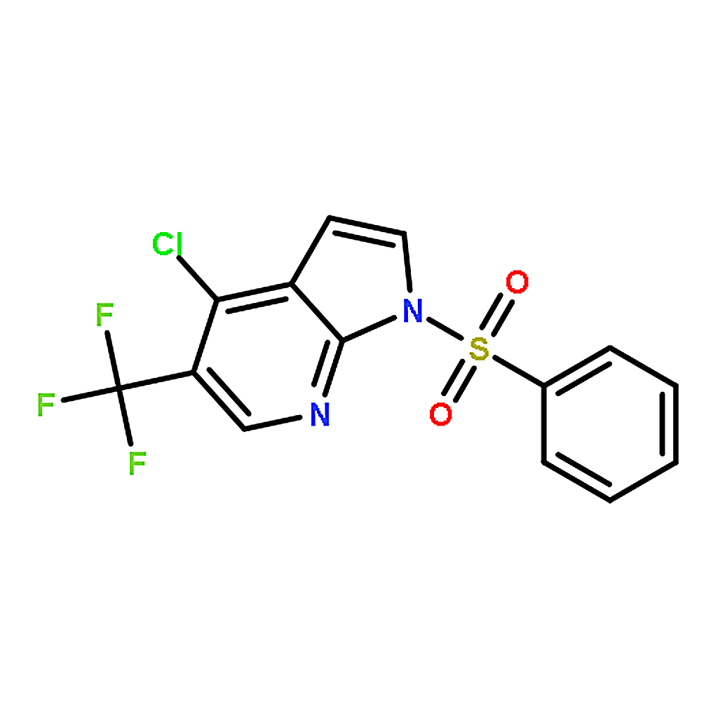 RHAWN 4-Chloro-1-(Phenylsulfonyl)-5-(Trifluoromethyl)-1H-Pyrrolo[2，3-B]Pyridine