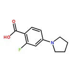 RHAWN 2-Fluoro-4-pyrrolidinobenzoic Acid