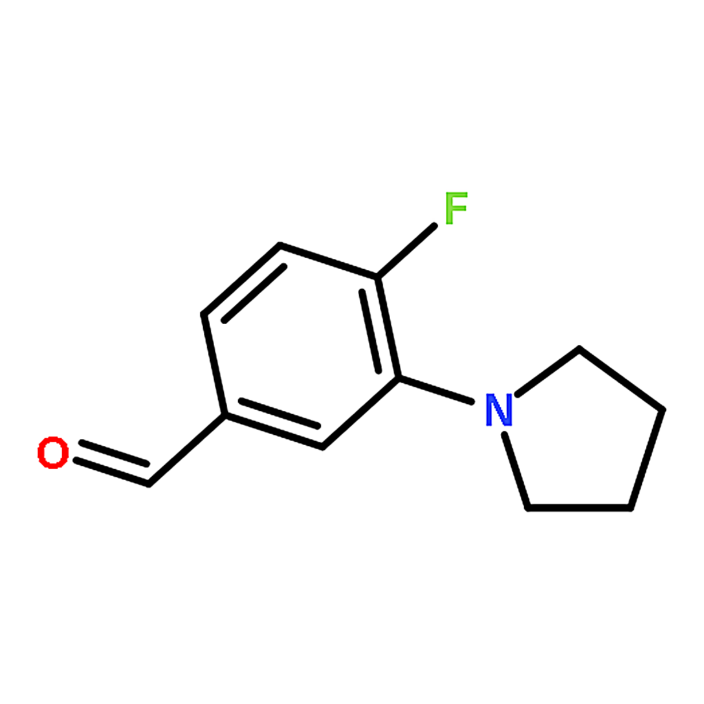 RHAWN 4-Fluoro-3-pyrrolidinobenzaldehyde