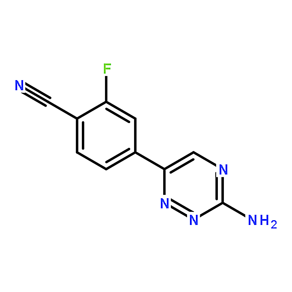 RHAWN 4-(3-Amino-1,2,4-triazin-6-yl)-2-fluorobenzonitrile