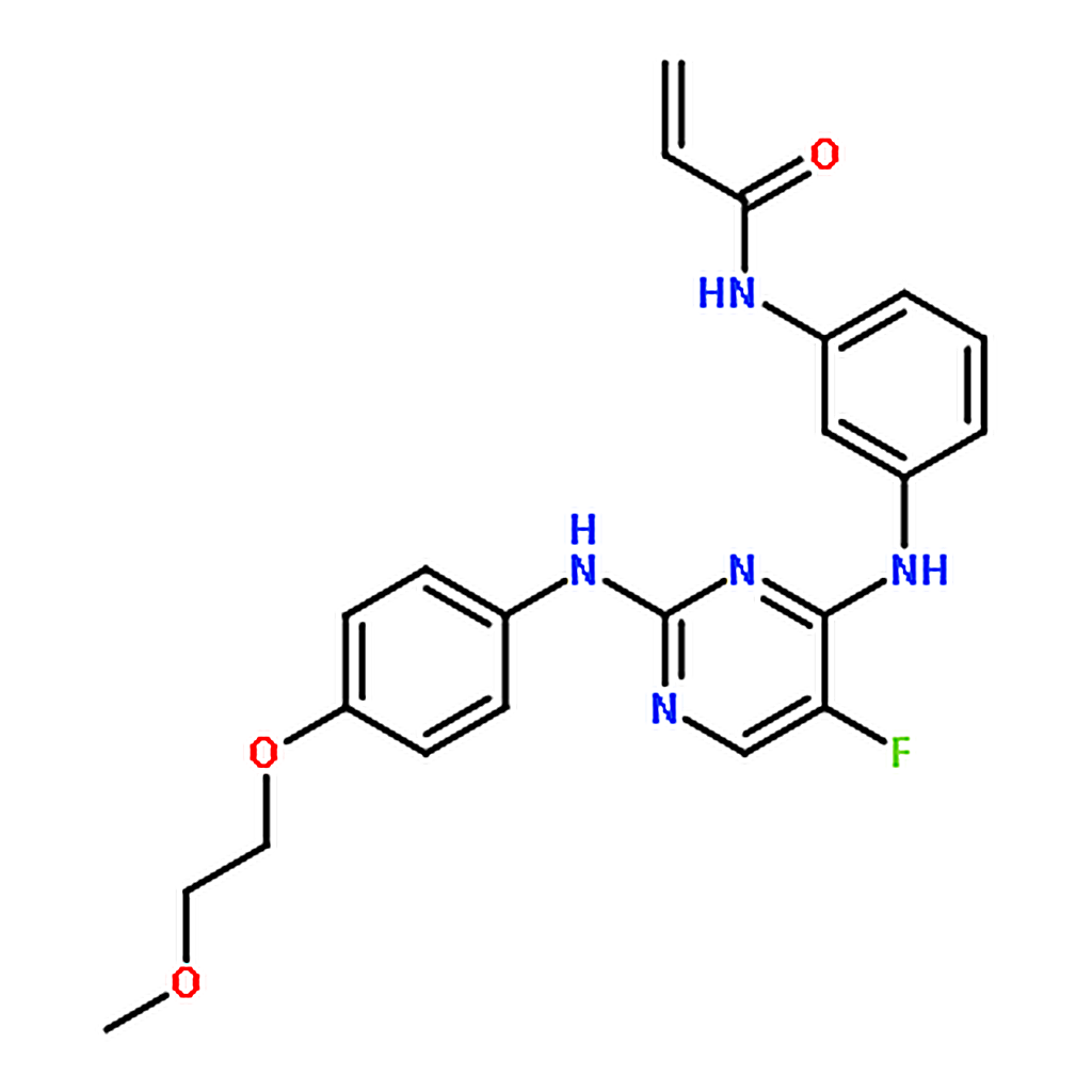 RHAWN N-[3-[[5-fluoro-2-[4-(2-methoxyethoxy)anilino]pyrimidin-4-yl]amino]phenyl]prop-2-enamide