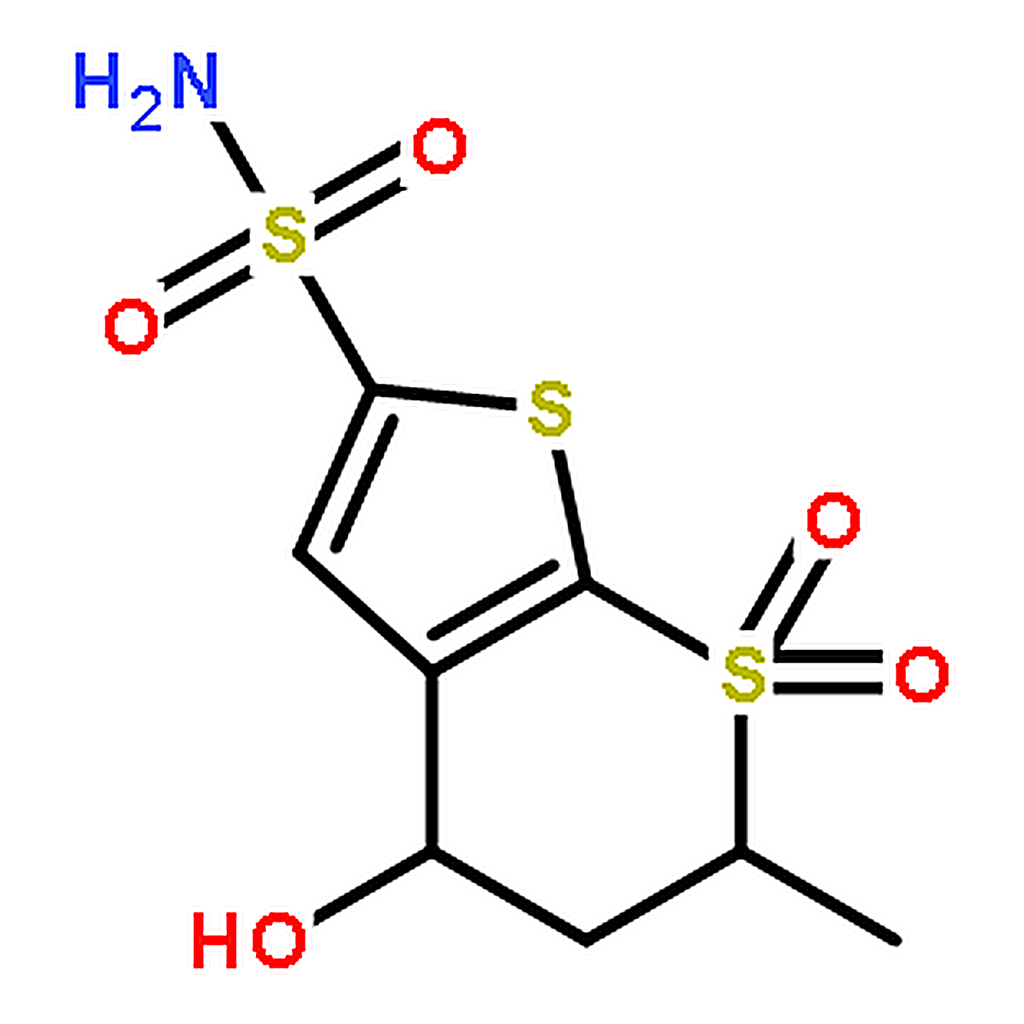 RHAWN 5，6-Dihydro-4-hydroxy-6-methyl-4H-thieno[2，3-b]thiopyran-2-sulfonamide 7，7-Dioxide
