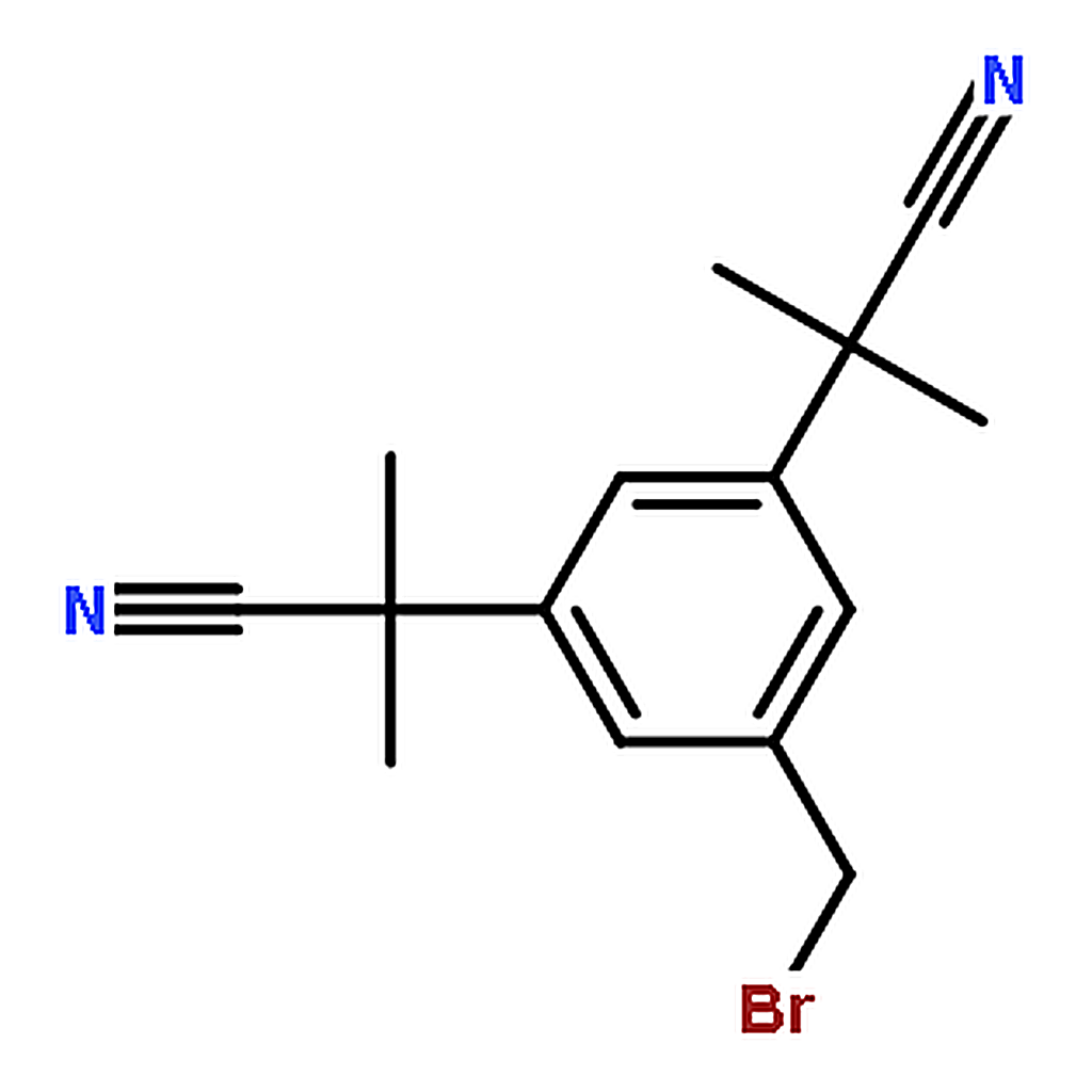 RHAWN 2,2'-(5-(Bromomethyl)-1,3-phenylene)bis(2-methylpropanenitrile)