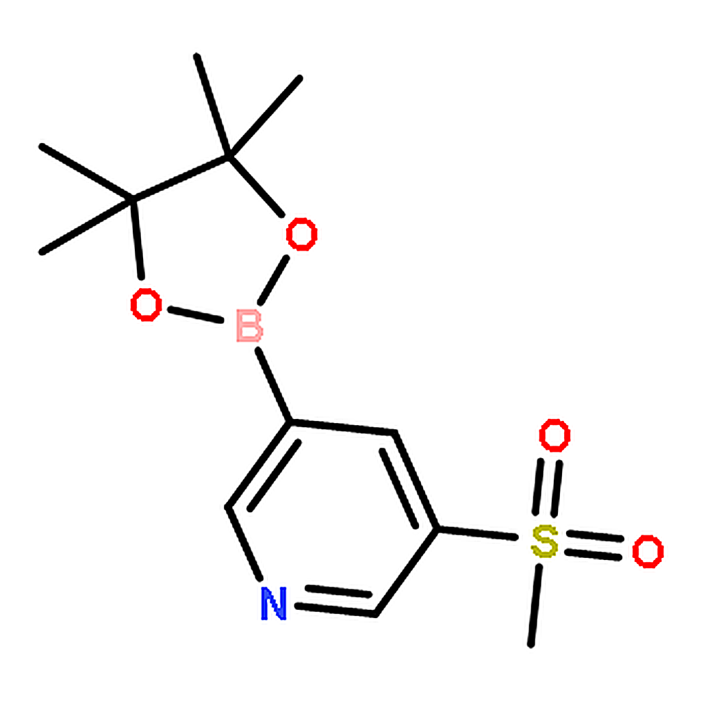 RHAWN 3-(Methylsulfonyl)-5-(4,4,5,5-tetramethyl-1,3,2-dioxaborolan-2-yl)pyridine