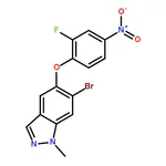 RHAWN 6-BROMO-5-(2-FLUORO-4-NITROPHENOXY)-1-METHYL-1H-INDAZOLE