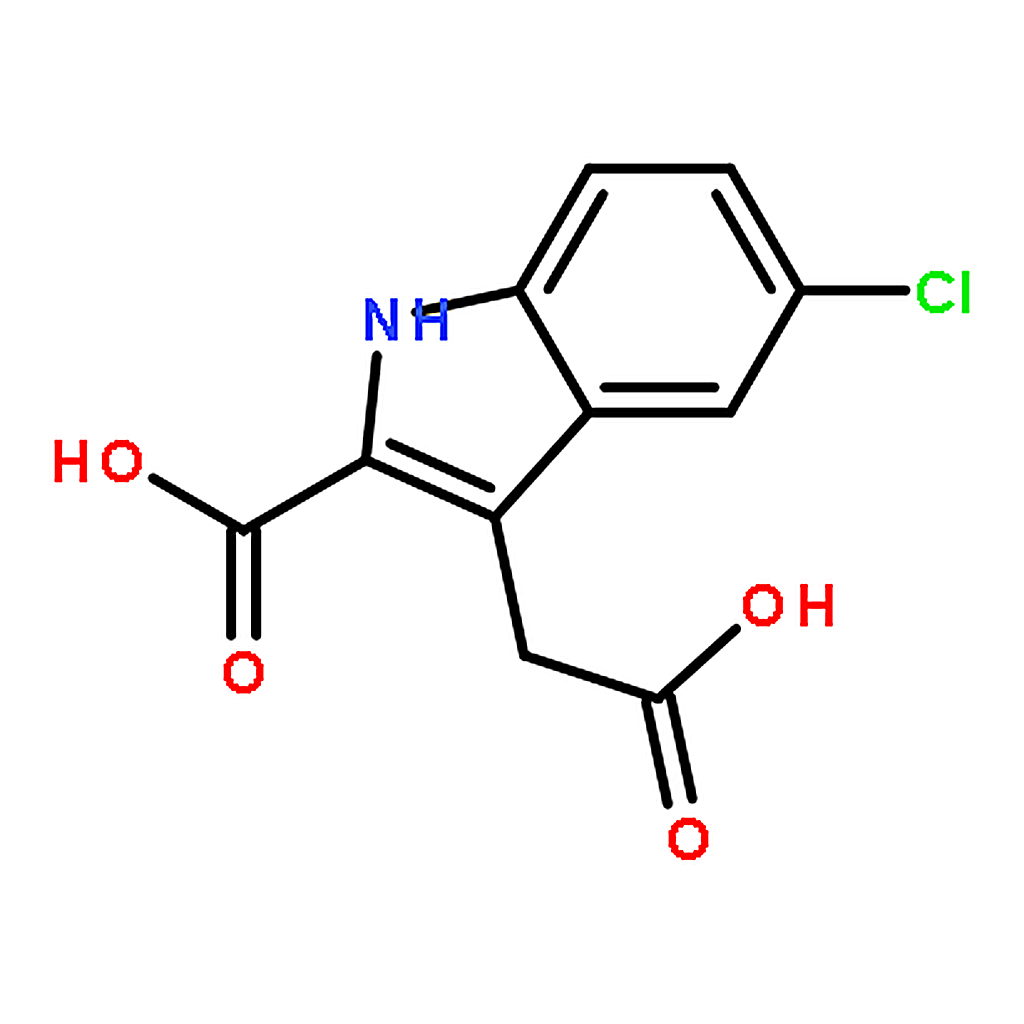 RHAWN 3-(Carboxymethyl)-5-chloro-1H-indole-2-carboxylic acid