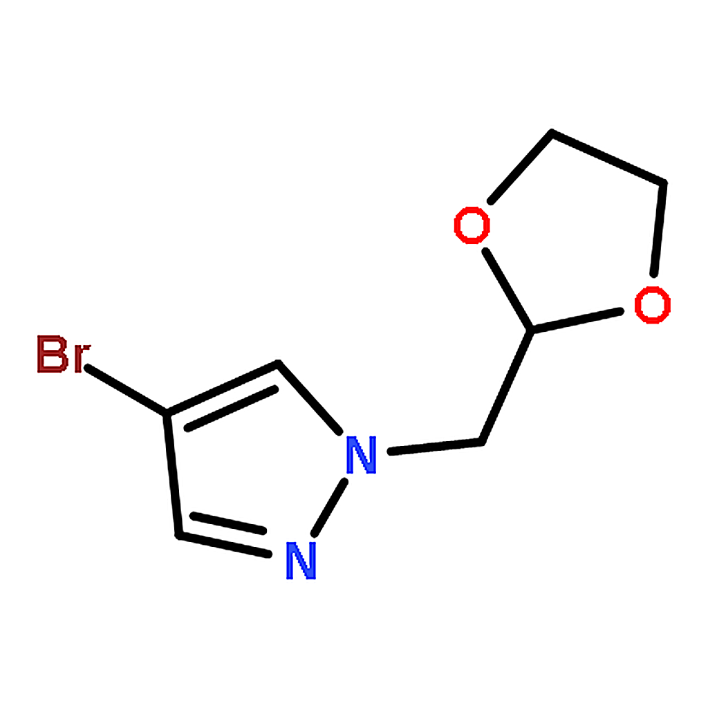 RHAWN 1-((1,3-Dioxolan-2-yl)methyl)-4-bromo-1H-pyrazole