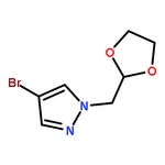 RHAWN 1-((1,3-Dioxolan-2-yl)methyl)-4-bromo-1H-pyrazole