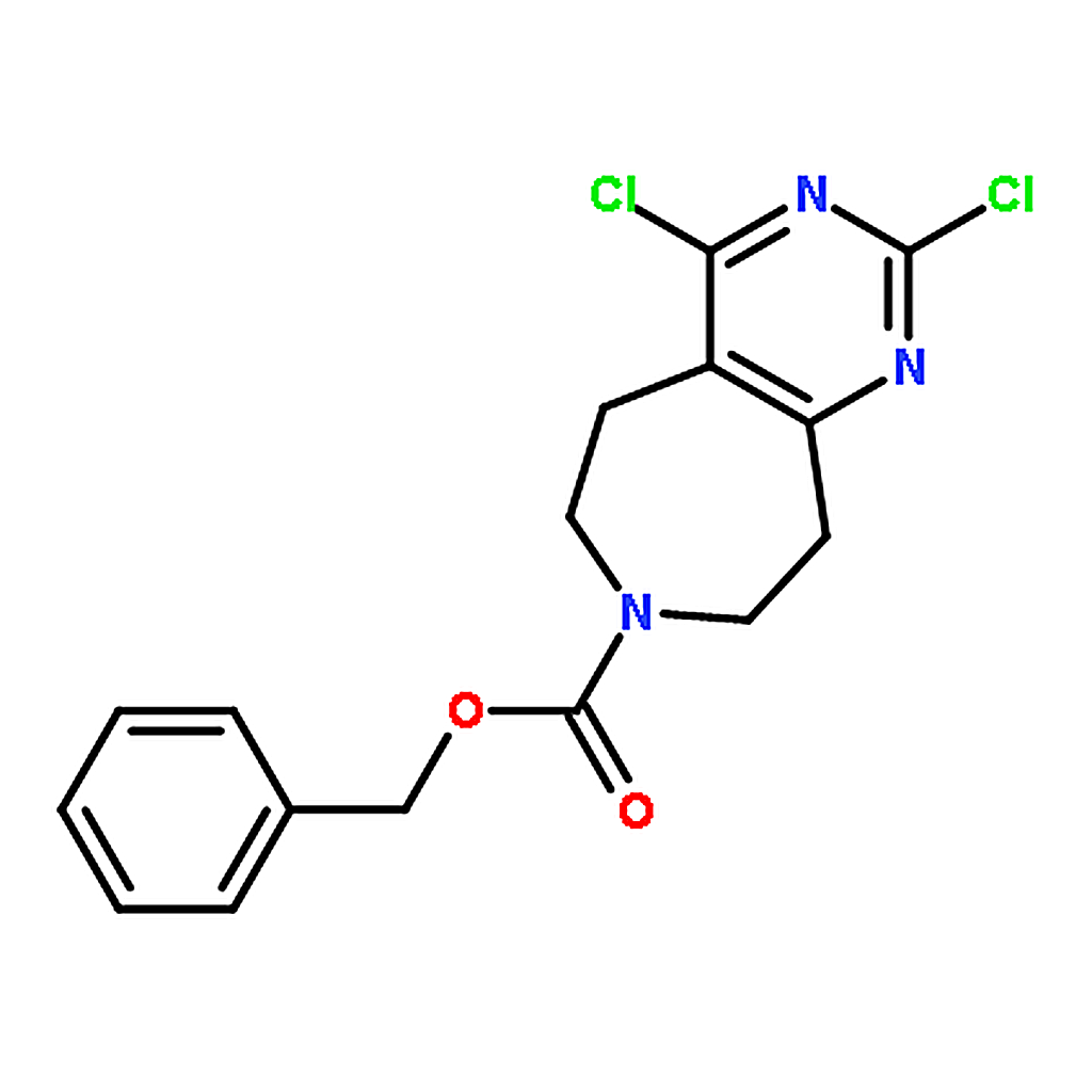 RHAWN Benzyl 2,4-dichloro-8,9-dihydro-5H-pyrimido[4,5-d]azepine-7(6H)-carboxylate