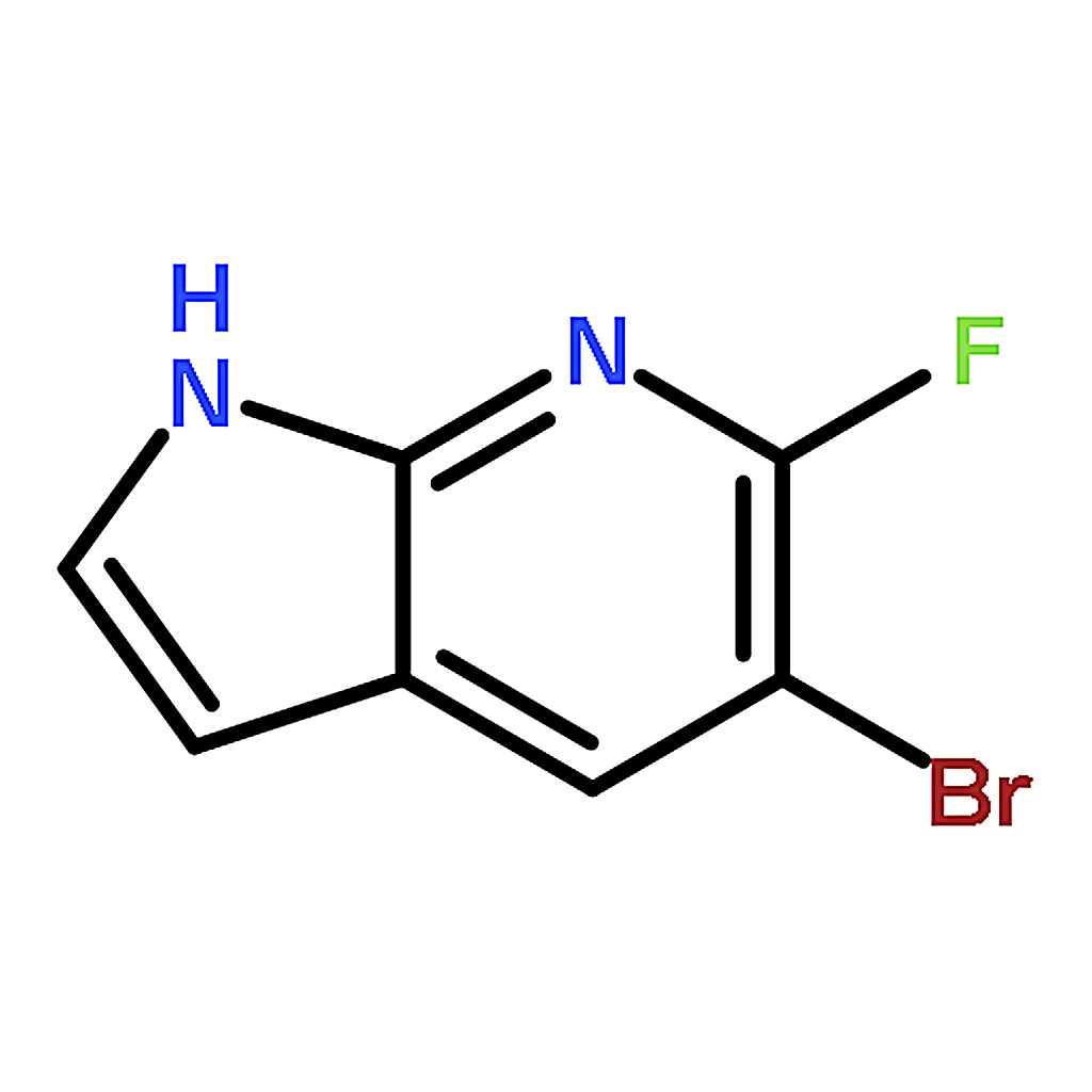 RHAWN 5-Bromo-6-fluoro-1H-pyrrolo[2,3-b]pyridine