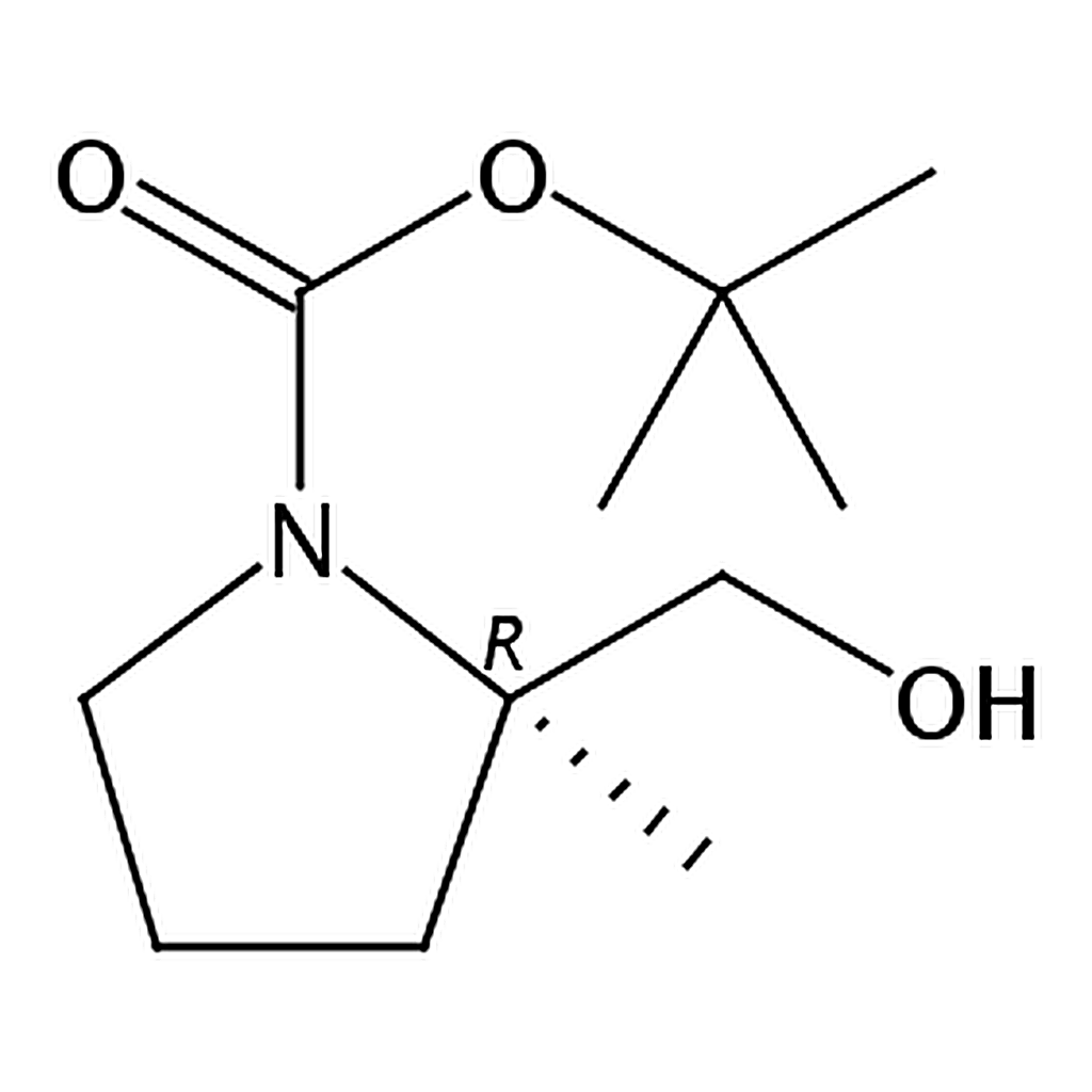 RHAWN tert-Butyl (R)-2-(hydroxymethyl)-2-methylpyrrolidine-1-carboxylate