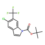 RHAWN tert-Butyl 5-chloro-6-(trifluoromethyl)-1H-indole-1-carboxylate