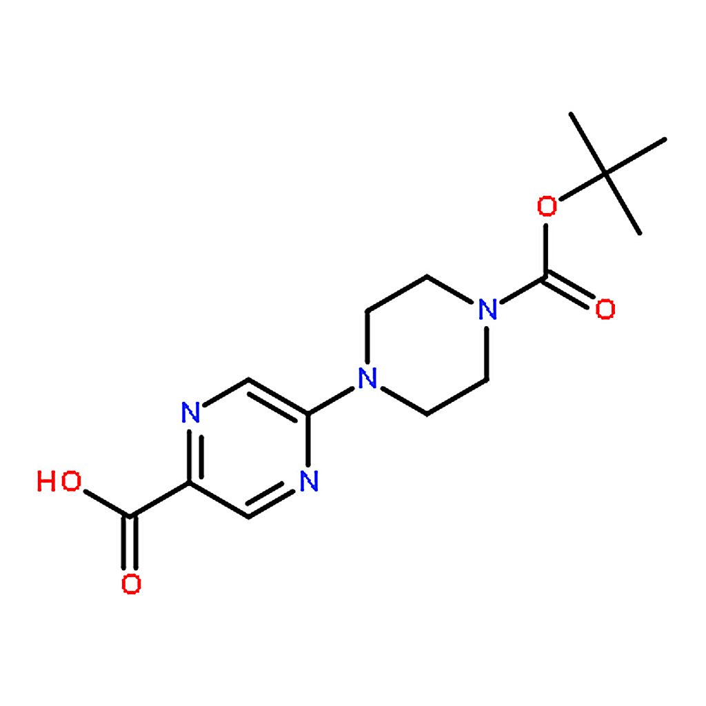 RHAWN 5-(4-(tert-Butoxycarbonyl)piperazin-1-yl)pyrazine-2-carboxylic acid