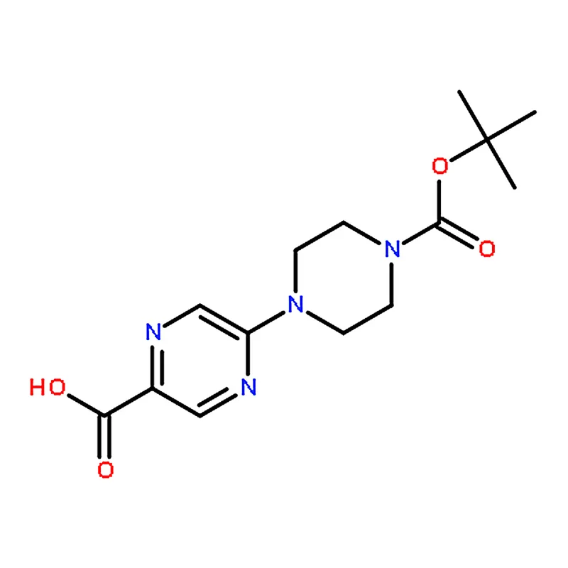 RHAWN 5-(4-(tert-Butoxycarbonyl)piperazin-1-yl)pyrazine-2-carboxylic acid