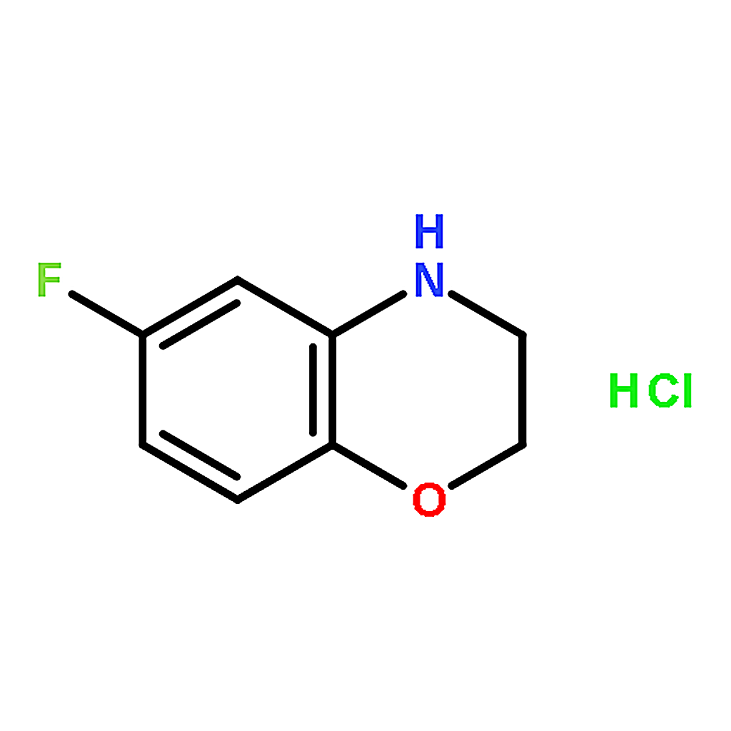 RHAWN 6-Fluoro-3，4-dihydro-2H-benzo[b][1，4]oxazine hydrochloride