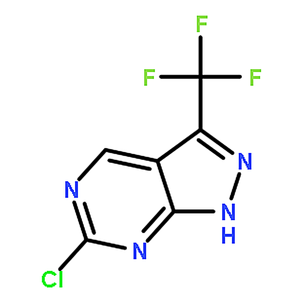 RHAWN 6-Chloro-3-(trifluoromethyl)-1H-pyrazolo[3,4-d]pyrimidine