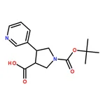 RHAWN trans-1-(tert-Butoxycarbonyl)-4-(pyridin-3-yl)pyrrolidine-3-carboxylic acid