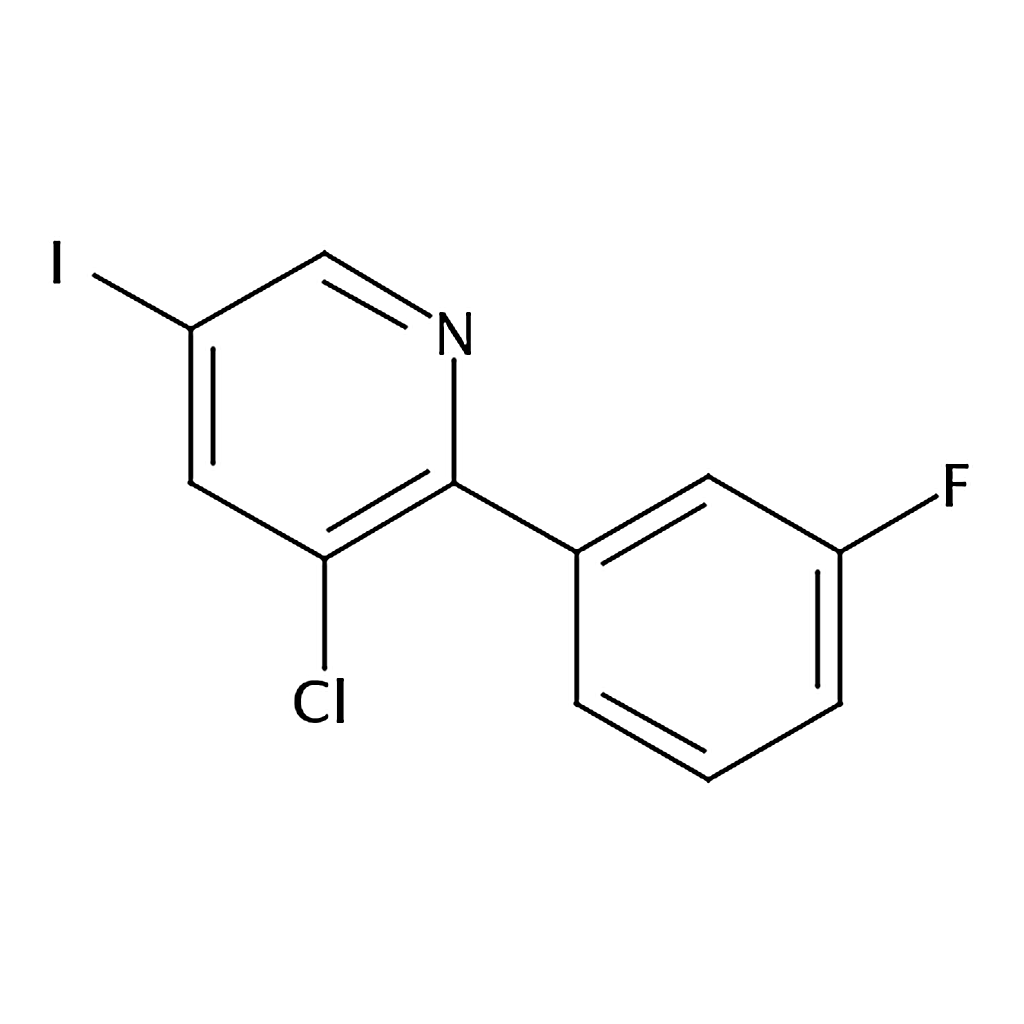 RHAWN 3-Chloro-2-(3-fluorophenyl)-5-iodopyridine
