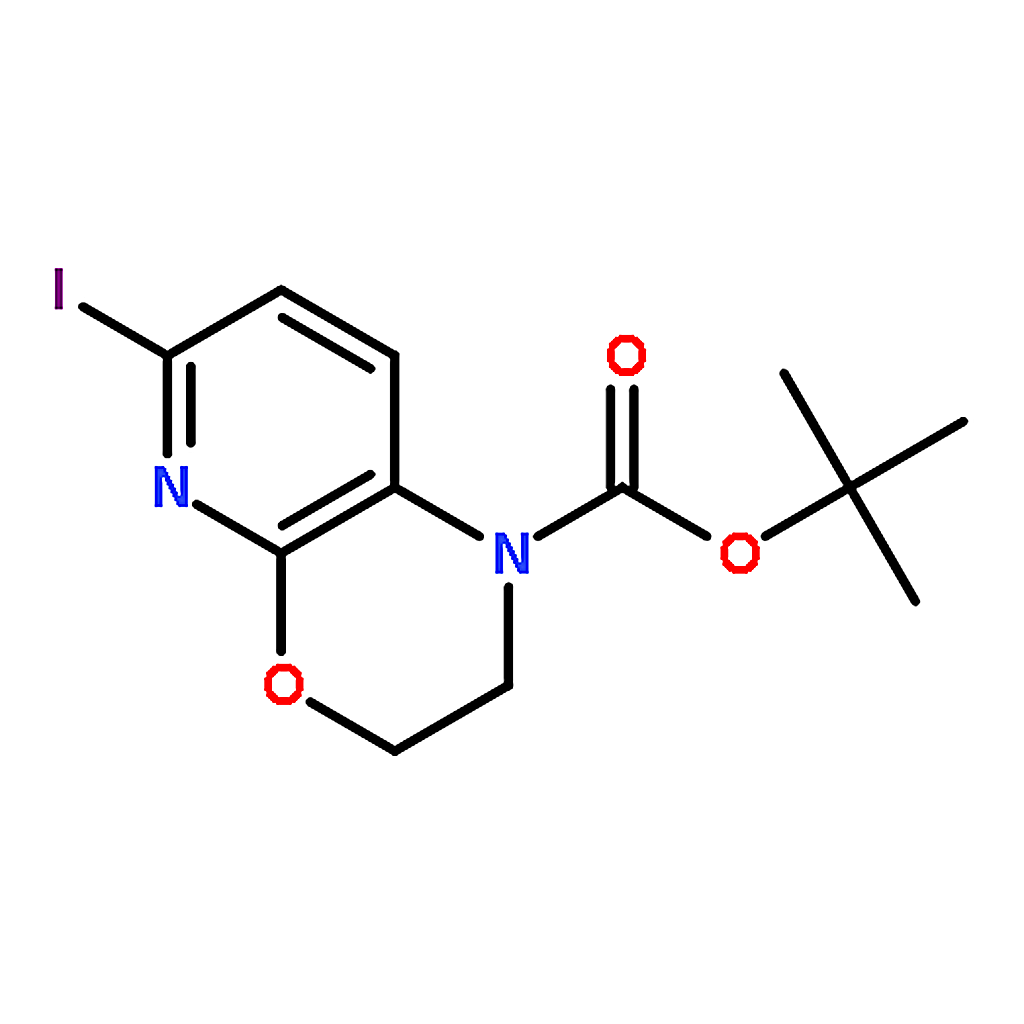 RHAWN tert-Butyl 6-iodo-2,3-dihydro-1H-pyrido[2,3-b][1,4]oxazine-1-carboxylate