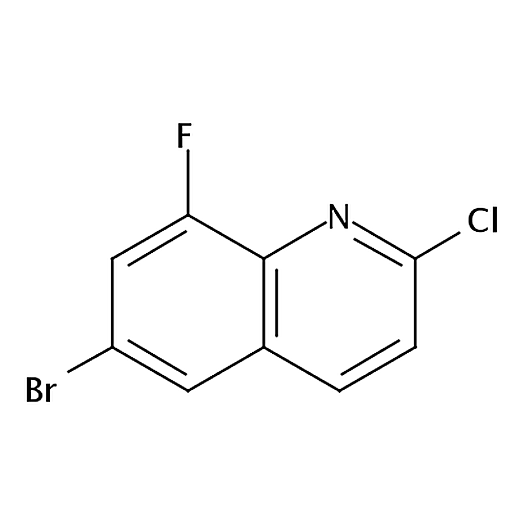 RHAWN 6-Bromo-2-chloro-8-fluoroquinoline