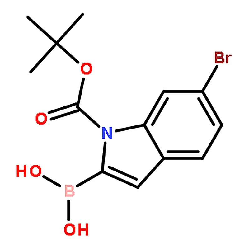 RHAWN (6-Bromo-1-(tert-butoxycarbonyl)-1H-indol-2-yl)boronic acid