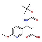 RHAWN (S)-3-((tert-Butoxycarbonyl)amino)-3-(6-methoxypyridin-3-yl)propanoic acid
