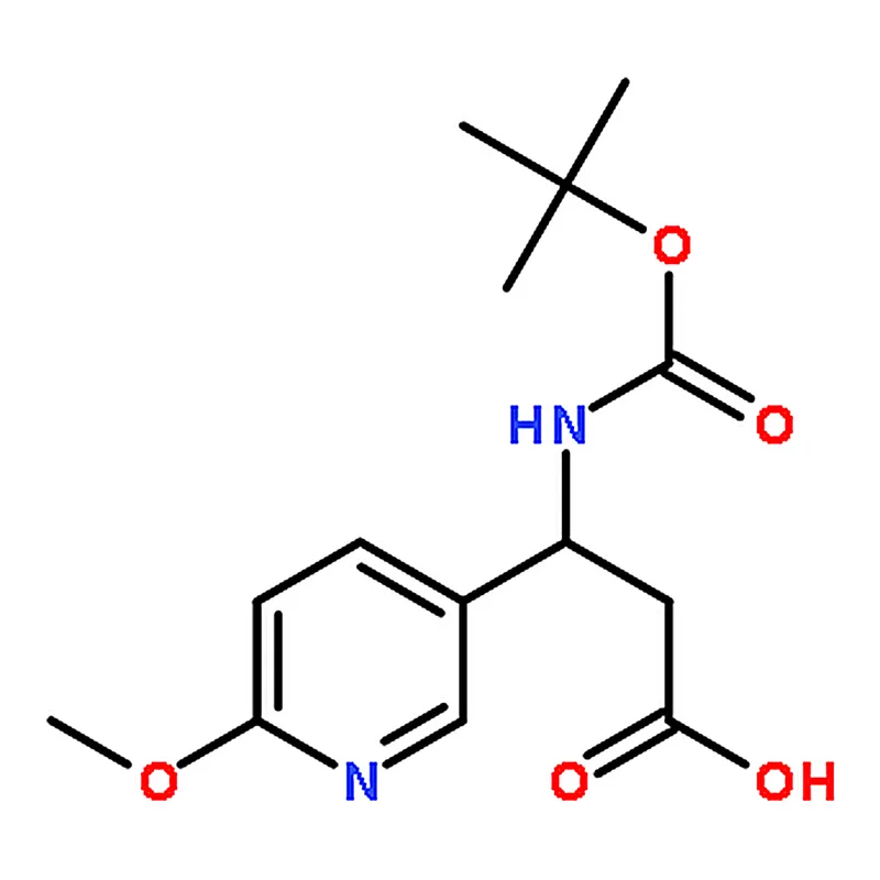 RHAWN (S)-3-((tert-Butoxycarbonyl)amino)-3-(6-methoxypyridin-3-yl)propanoic acid